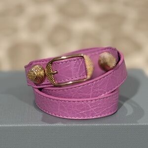New $400 Balenciaga Pink Bracelet with Gold